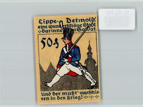 Detmold Notgeld Soldat