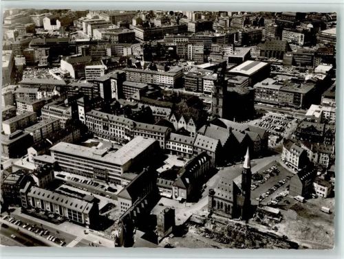 Frankfurt Luftaufnahme Römerberg und Paulskirche