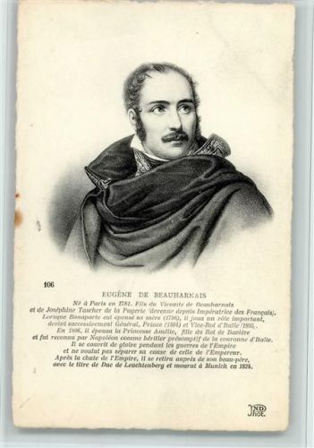 ND Phot. Nr. 106 Eugène de Beauhanais