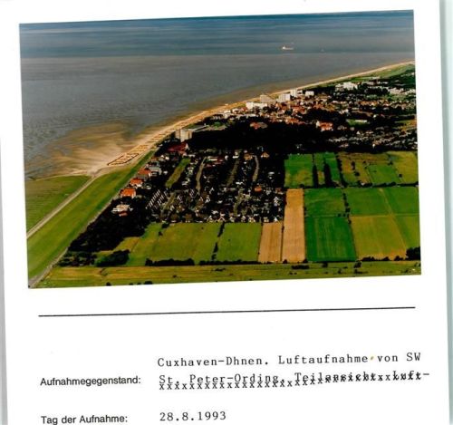 Duhnen Foto montiert auf Karton