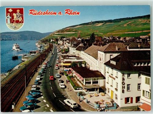 Rüdesheim Rheinstraße Rheinschiffe
