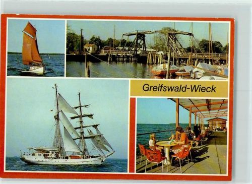 Wieck Zeesenboot Wiecker Klappbrücke Segelschulschiff Wilhelm Pieck