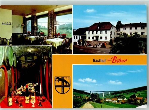 Speicherz Rückseite mit Abschürfungen bzw Kleberesten Gasthaus Zum Bieber