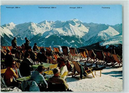 Bad Hofgastein Sonnen-Terrasse der Seilbahn-Bergstation Kleine Scharte