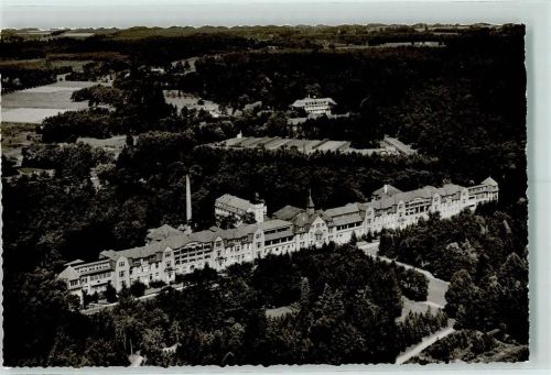 Bad Lippspringe Fliegeraufnahme Augusta-Victoria-Stift Rückseite mit Abschürfungen bzw Kleberesten