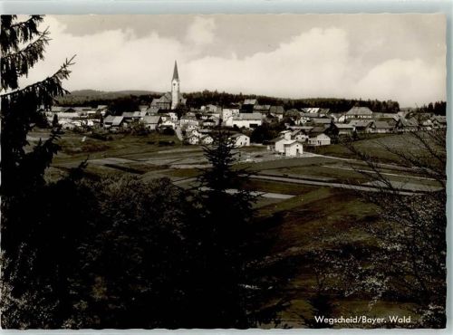 Wegscheid Rückseite mit Abschürfungen und Kleberesten