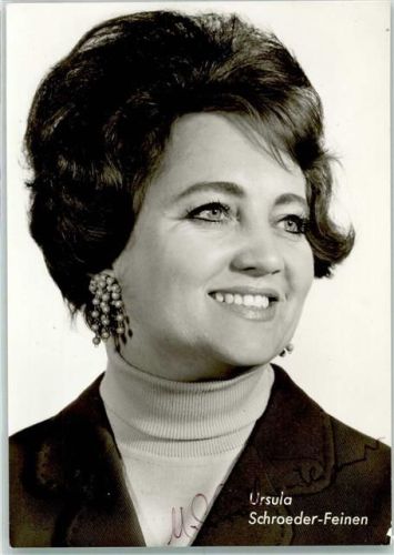 Ursula Schroeder-Feinen Originalautogramm