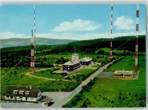 Hausen Rückseite mit Abschürfungen bzw Kleberesten Gasthaus Hoher Meissner