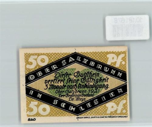 Bad Salzbrunn Notgeld