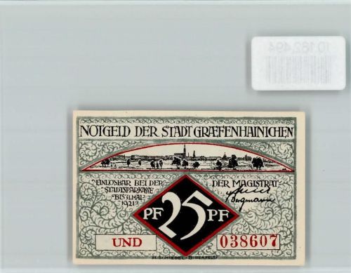 Gräfenhainichen Notgeld Paul Gerhardt-Stift Ober-Turm