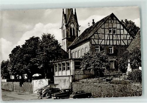 Dörnigheim Rückseite mit Abschürfungen und Kleberesten Gasthaus Zum Schiffchen