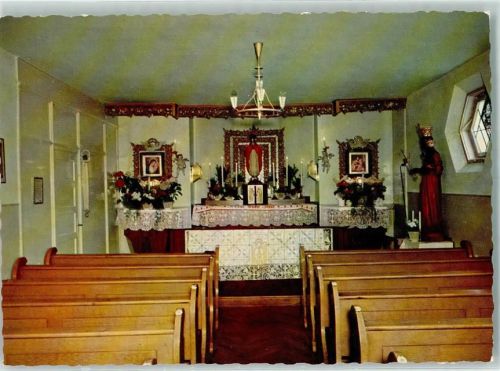 Heimenkirch Kinder- und Jugendgenesungsheim Herz-Jesu-Kapelle Rückseite mit Abschürfungen bzw Kleberesten