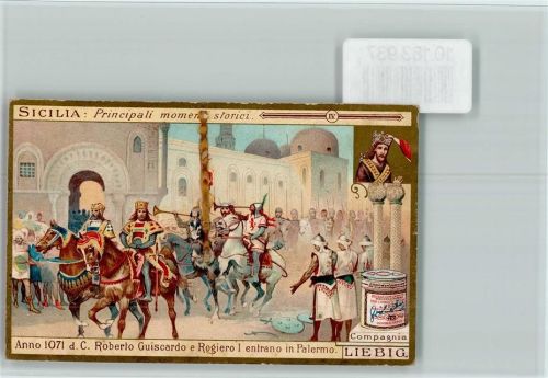 Sicilia anno 1071 - Sammelbild Liebig