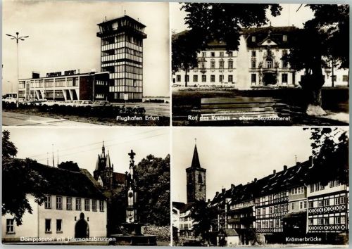 Erfurt 1974 Kontrollturm AK