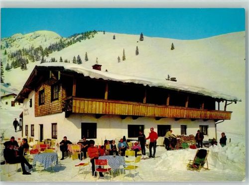 83259 W8211 Schleching - Berggasthaus Wuhrsteinalm Winter