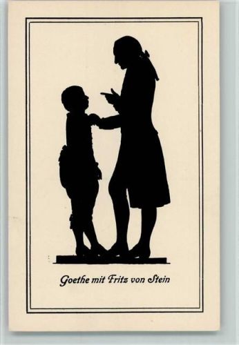 1925 Goethe mit Fritz von Stein - Ackermann Serie 104 , sehr gute Erhaltung AK