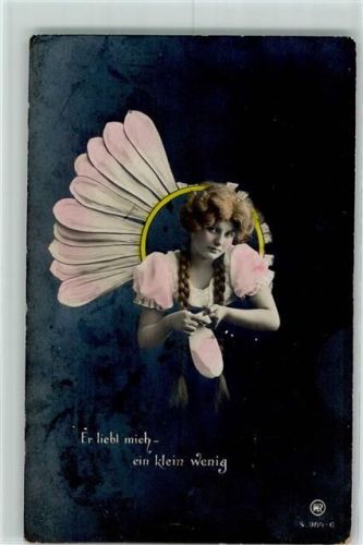 1905 Serie 984-6 Poesie / Liebe "Er liebt mich ..... Margerite AK