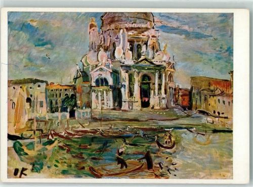 Venezia Sta Maria della Salute sign Oskar Kokoschka