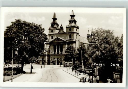 Posen Dom Straßenbahn