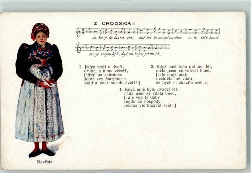 Z Chodska Tracht Nevesta AK