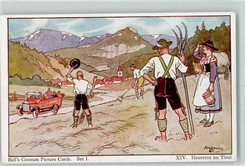 Nr. 14 Heuernte in Tirol Verlag Bell ans Sons