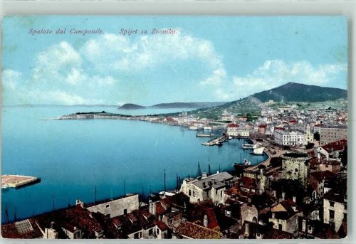 Split 1910 Stempel Universitätsreise Ostern