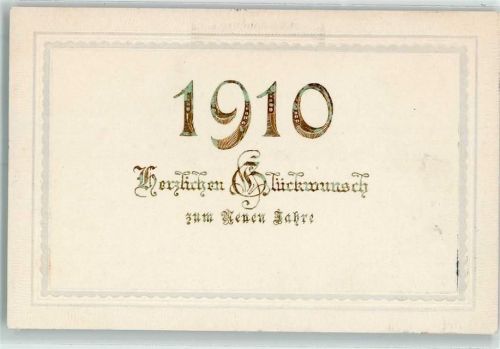 1909 Neujahr 1910 Passepartout AK