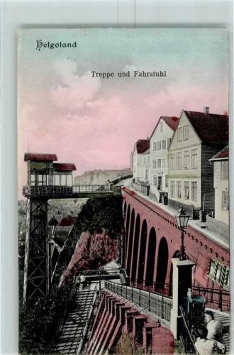 Helgoland Treppe und Fahrstuhl