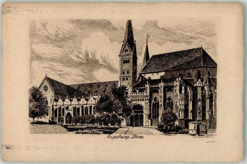 86150 W8900 Augsburg , Bay Radierung Dom Radierung