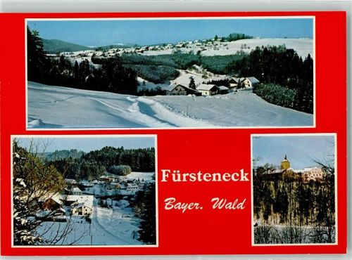 Fürsteneck Winter Rückseite mit Abschürfungen bzw Kleberesten