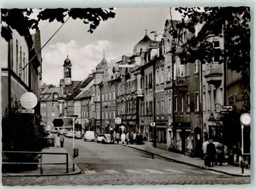 Marktredwitz Rückseite mit Abschürfungen bzw Kleberesten Markt Geschäft