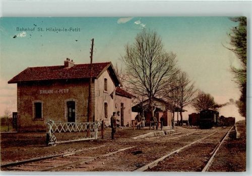 Saint-Hilaire-le-Petit 1915 Bahnhof Eisenbahn Feldpost WK I 24. Reserve-Division