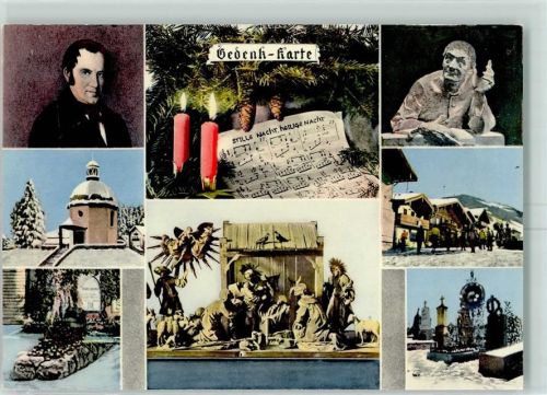 Hallein Kunstverlag Böhm - Franz Xaver Gruber Gedenk Karte AK Komponist