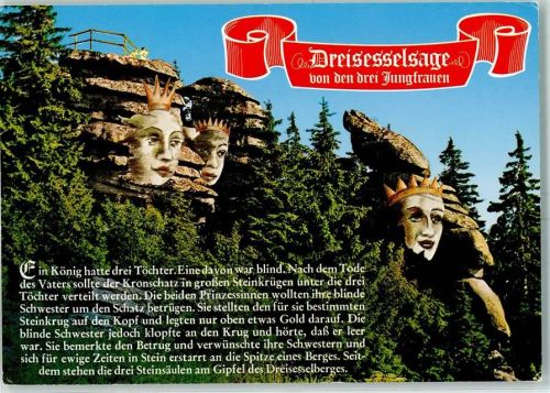 Neureichenau Dreisesselsage von den drei Jungfrauen AK
