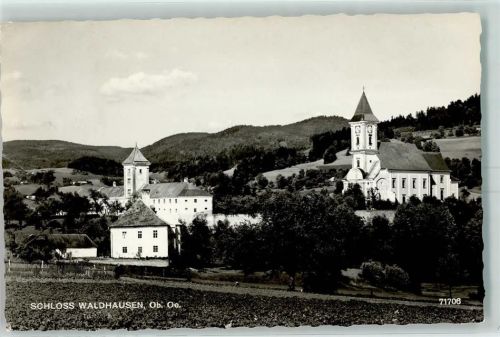 3914 Waldhausen Foto AK Schloss Kirche