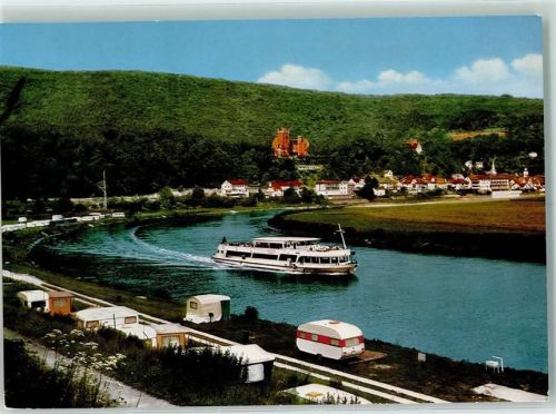 Neckarsteinach Blick auf den Campingplatz
