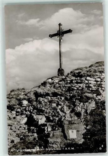 Spitzingsee Rotwand mit Gipfelkreuz T.A,K.M.