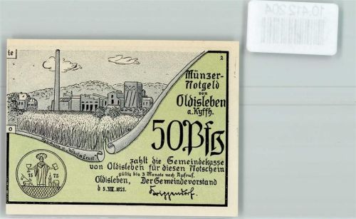 Oldisleben Notgeld