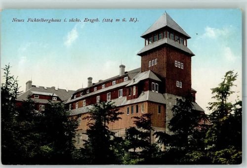 Oberwiesenthal Neues Fichtelberghaus Hüttenstempel