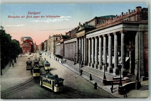 Stuttgart Königsbau Wilhelmsbau Straßenbahn