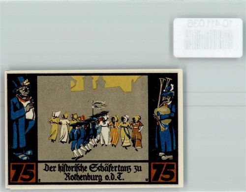 Rothenburg Notgeld Schäfertanz
