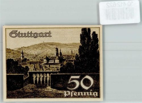 Stuttgart Notgeld Pferd mit Fohlen