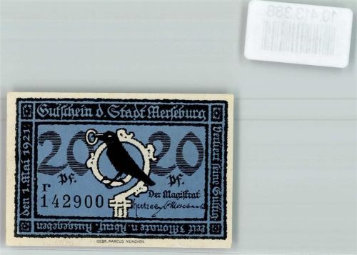 Merseburg Notgeld Rabe