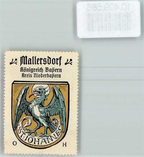 Mallersdorf Vignette Wappen Kaffee Hag ca 1920-1940