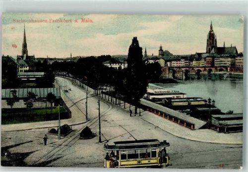 Sachsenhausen 1911 Damen Schwimm Bad E. Kaiser Straßenbahn