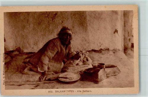 Gabrowo 1918 - Bettlerin Balkan Feldpost WK I