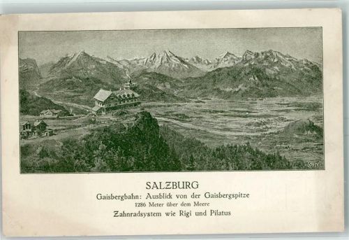 Salzburg Gaisbahn Fahrplan Blick von der Gaisbergspitze Zahnradsystem wie Rigi und Pilatus