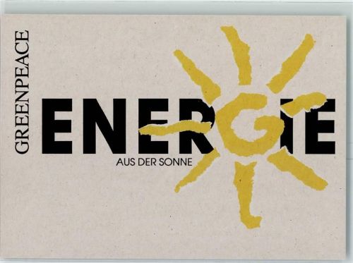 Greenpeace Energie aus der Sonne AK Umweltschutz