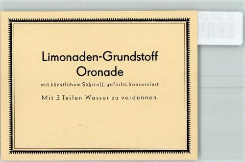 Limonaden Grundstoff Oronade