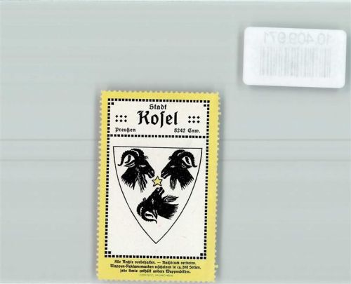 Cosel Vignette Wappen Kaffee Hag ca 1920-1940